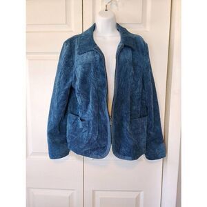 Chico's Blue Corduroy Jacket